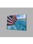 Amerika Bayrağı Cam Tablo America Flag 1