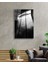 Siyah Beyaz Pencere Cam Tablo Window Picture Painting 2
