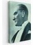 Atatürk Portre Tablosu Mustafa Kemal Atatürk Dikdörtgen Dekoratif Kanvas Tablo-Dı-86 2