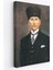 Atatürk Portre Tablosu Mustafa Kemal Atatürk Dikdörtgen Dekoratif Kanvas Tablo-Cö-65 2