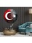 Bayrak Yuvarlak Cam Tablo 1