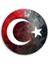 Bayrak Yuvarlak Cam Tablo 2