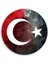 Bayrak Yuvarlak Cam Tablo 3