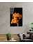 Sarı Turuncu Çiçek Cam Tablo Yellow Orange Flower 2