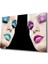 Kadınlar Makyaj Mavi Pembe Cam Tablo Makeup Blue Pink 1