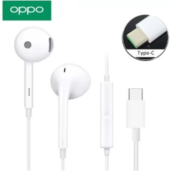 Oppo Realme 11 Pro ve 11 Pro+ Kulak Içi Kablolu Kulaklık Type-C MH135-3 White ( Oppo Türkiye Garantili)