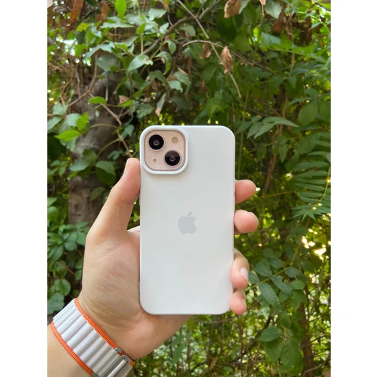 Meri Case Apple iPhone 13 Uyumlu Logolu Içi Kadife Lansman Kılıf Arka Kapak