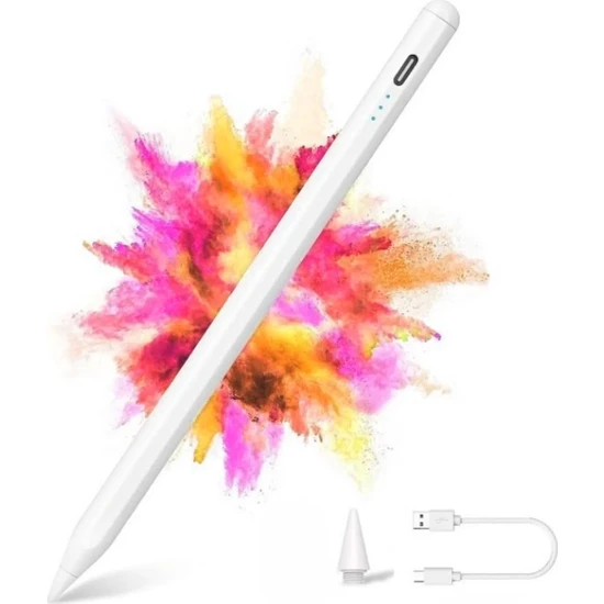 Z-Mobile Ipad Air 5. Nesil M1 Çipli 10.9 Uyumlu Pencil Stylus Palm Rejection Eğim Özellikli Tablet Kalemi