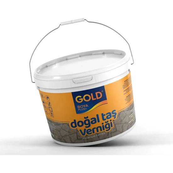 Gold Premium Gold Su Bazlı Parlak Taş Vernik 3 kg