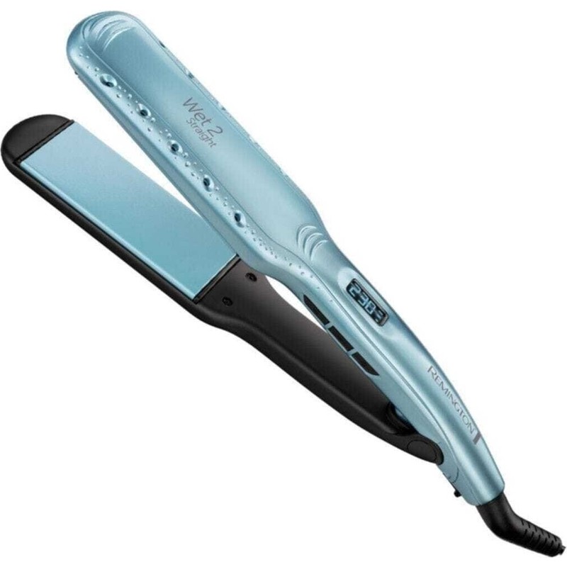 Remington S7350 WET2STRAIGHT Geniş Plakalı Saç Düzleştirici Seramik Malzeme ile 10 Isı Ayarı
