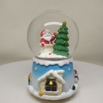 Gereksiz Şeyler Kar Küresi Orta Boy Yılbaşı Temalı Bacadaki Noel Baba