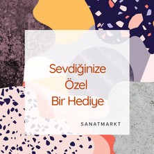 Sanat Markt - Evcil Hayvan Hediye Kutusu - Kedi - Pembe Renk -15X15CM Tuval