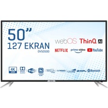 Onvo OV50500 50'' 127 Ekran Uydu Alıcılı Ultra HD webOS Smart LED TV