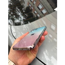 SPHONE Iphone 11 Kılıf Kamera Korumalı Renk Geçişli Şeffaf Sert Rainbow Silikon Kapak