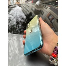 SPHONE Iphone 11 Kılıf Kamera Korumalı Renk Geçişli Şeffaf Sert Rainbow Silikon Kapak