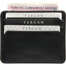 Tergan S1KK00001050 Erkek Deri Kartlık - Siyah