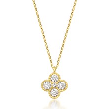 Kairos Jewelry 14 Ayar Altın Işıltılı Taşlı Dört Yaprak Yonca Kolye
KRS-N113-14GNZ