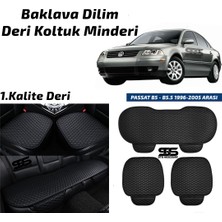 Fruens Volkswagen Passat B5 1996-2005 Arası Siyah Deri Oto Koltuk Minderi