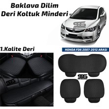 Fruens Honda Fd6 2007-2012 Arası Siyah Deri Oto Koltuk Minderi