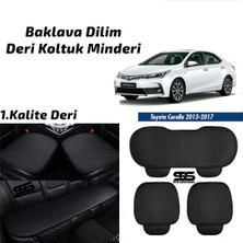 Fruens Toyota Corolla 2013-2017 Siyah Deri Oto Koltuk Minderi