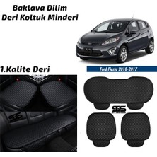 Fruens Ford Fiesta 2010-2017 Siyah Deri Oto Koltuk Minderi