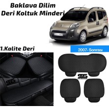 Fruens Citroen Nemo 2007 Sonrası Siyah Deri Oto Koltuk Minderi