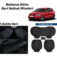 Fruens Volkswagen Polo 2010-2017 Siyah Deri Oto Koltuk Minderi