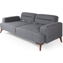 Perla Sofa Felty Yataklı Kanepe Gri