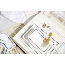 Sf Scrapbook Scrapbook Memo Pad Journal Retro 50 Yaprak Yırtılabilir Çerçeve Seti