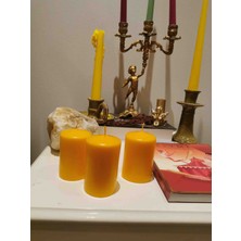 Iv Candles Sweet&home 3'lü Turuncu Baton Mum