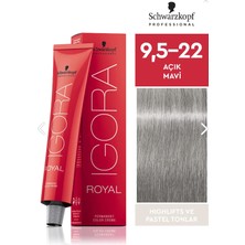 Schwarzkopf Igora Royal Saç Boyası 9,5-22 Açık Mavi 60 ml