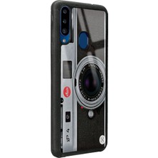 S-Case Samsung A20S Lens Tasarımlı Glossy Telefon Kılıfı