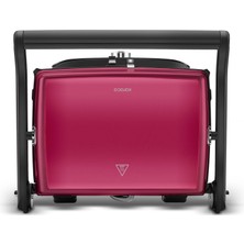 Karaca Gastro Grill Glass Premium 2400W Tost Makinesi Viva Magenta