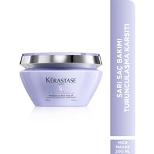 Kerastase Blond Absolu Ultra - Violet - Sarı ve Gri Saçlar İçin Silver Maske 200Ml