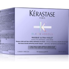 Kerastase Blond Absolu Ultra - Violet - Sarı ve Gri Saçlar İçin Silver Maske 200Ml