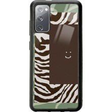 S-Case Samsung S20 Kahve Zebra Tasarımlı Glossy Telefon Kılıfı