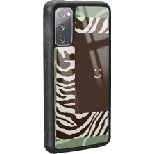 S-Case Samsung S20 Kahve Zebra Tasarımlı Glossy Telefon Kılıfı