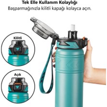 TKK Çelik Termos Matara 900ML Turkuaz