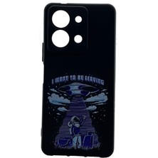 Karleader Vivo Y36 Kılıf Tasarım Siyah Ufo Taksi Desenli Telefon Kapağı Tam Koruma