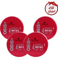 Osis Schwarzkopf Osis+ 4 Mighty Matte Ultra Güçlü Mat Wax 85 Ml 4 Adet