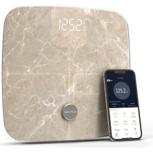 Nautica Marble Collection Plus Vücut Analizli Akıllı Bluetooth Tartı Baskül Bej