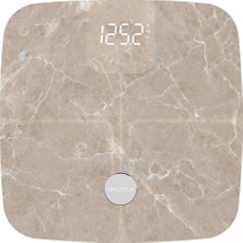 Nautica Marble Collection Plus Vücut Analizli Akıllı Bluetooth Tartı Baskül Bej