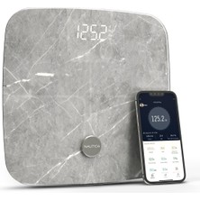 Nautica Marble Collection Plus Vücut Analizli Akıllı Bluetooth Tartı Baskül Gri