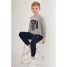 U.S. Polo Assn.  Erkek Çocuk Gri Pijama Takımı