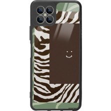 S-Case Omix X600 Kahve Zebra Tasarımlı Glossy Telefon Kılıfı