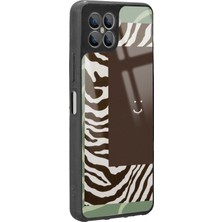 S-Case Omix X600 Kahve Zebra Tasarımlı Glossy Telefon Kılıfı