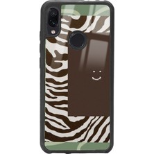 S-Case Xiaomi Redmi Note 7 Kahve Zebra Tasarımlı Glossy Telefon Kılıfı