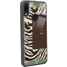 S-Case Xiaomi Redmi Note 7 Kahve Zebra Tasarımlı Glossy Telefon Kılıfı