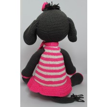 Ilgaz Shop Design Amigurumi Organik Pembe Elbiseli Fil Oyuncak