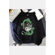 Populus Yin Yang Kapşonlu Sweatshirt